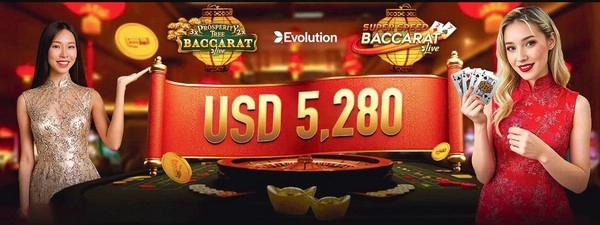 Unlock USD 5,280 in Rewards with Evolution Live Casino